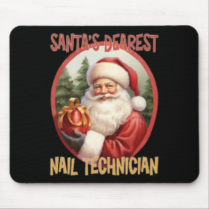 Tapis De Souris Technicien Nail Noël Fête Amour Noël