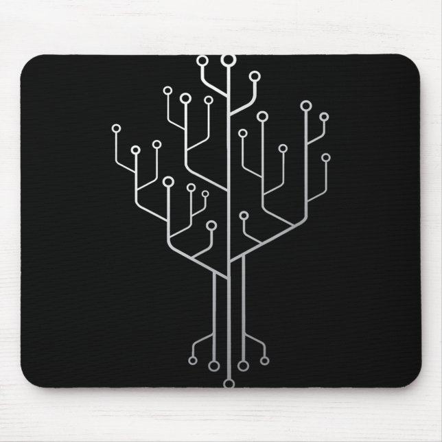 Tapis De Souris Technique du programmeur programmeur de l'arbre de (Devant)