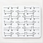 Teckel dans noir-blanc