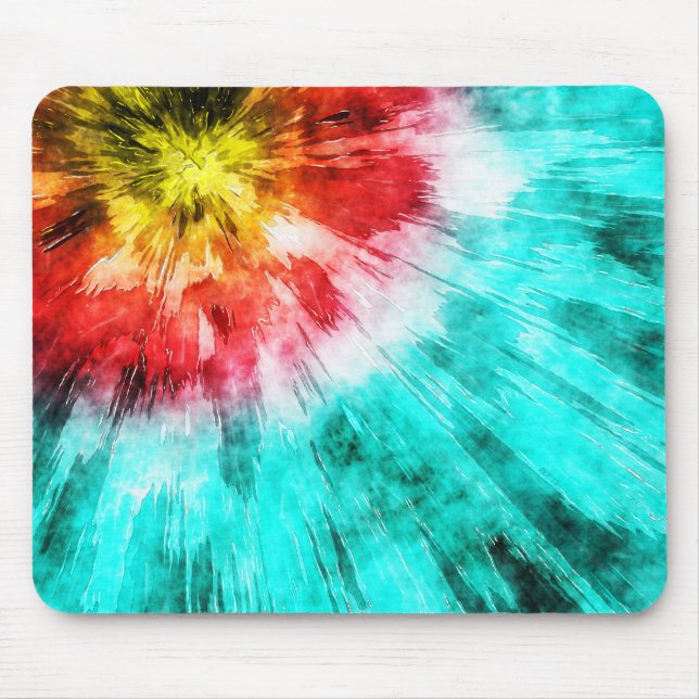 Tapis De Souris Teinture colorée de nouilles (Devant)