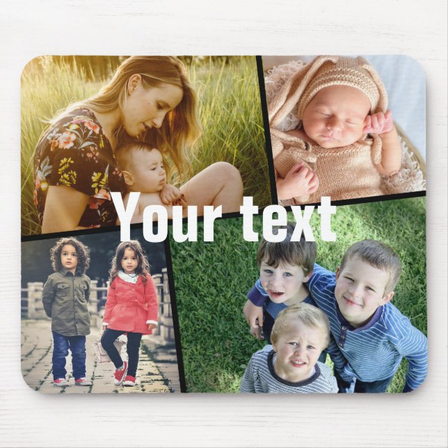 Tapis De Souris Téléchargez votre photo et votre texte (Devant)