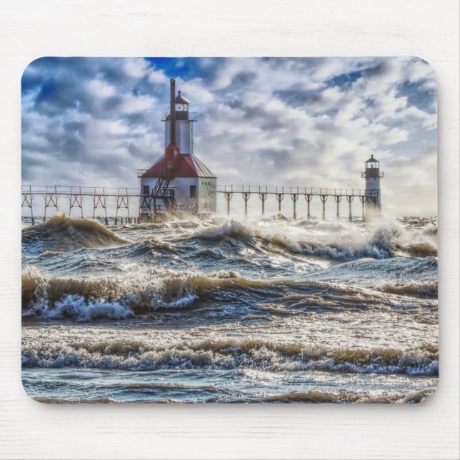 Tapis De Souris Tempête Au Phare St Joseph (Devant)