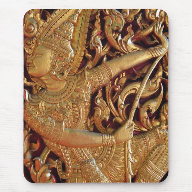 Tapis De Souris Temple bouddhiste thaïlandais Détail (Devant)