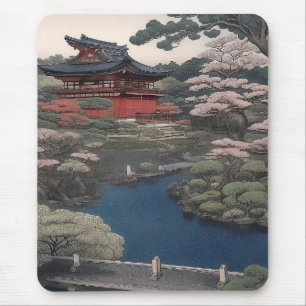 Tapis De Souris Temple on the river - Japan