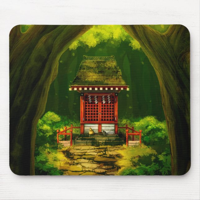 Tapis De Souris Temple rouge Mousepad (Devant)
