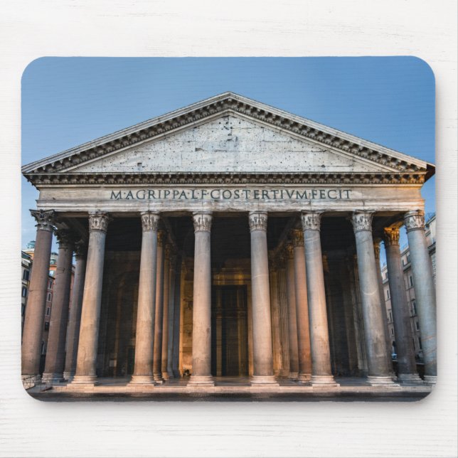 Tapis De Souris Temple saint du Panthéon à l'aube - Rome, Italie (Devant)