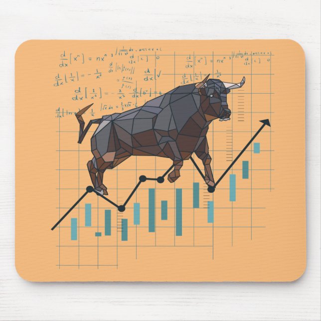 Tapis De Souris Tendance haussière du marché stock (Devant)