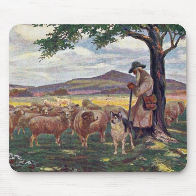 Tapis De Souris Tending the Sheep Vintage (Devant)