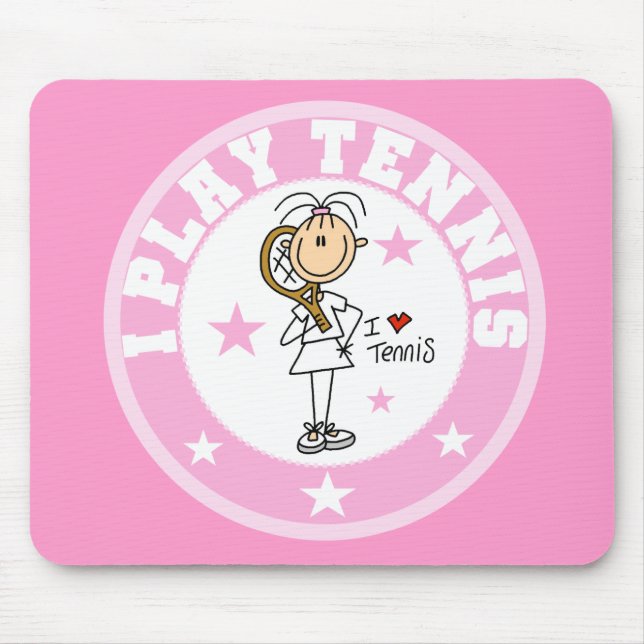 Tapis De Souris Tennis Mousepad de jeu de la fille I (Devant)
