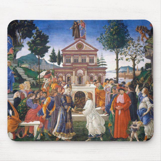 Tapis De Souris Tentations du Christ, Sandro Botticelli (Devant)