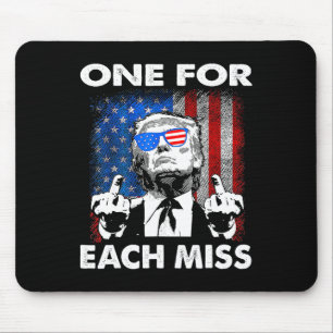 Tapis De Souris Tentative D'Ination Trump Vous A Manqué Deux Fois 