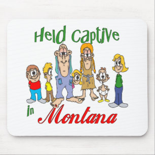 Tapis De Souris Tenu captif dans le Montana