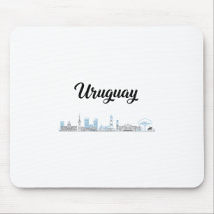 Tapis De Souris Tenues de vacances de voyage paysage urbain d'Urug