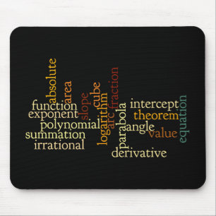 Tapis De Souris Termes mathématiques Mousepad