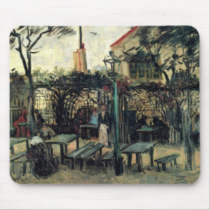 Tapis De Souris Terrasse d'un Café sur Montmartre La Guinguette