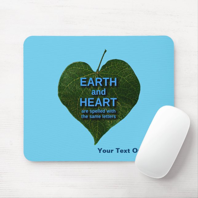 Tapis De Souris Terre - Anagram du coeur (Avec souris)