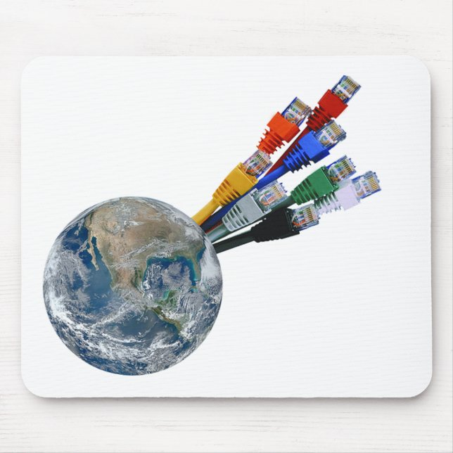 Tapis De Souris Terre connectée au réseau Ethernet (Devant)