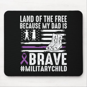 Tapis De Souris Terre de l'enfant de militaire courageux fier parc
