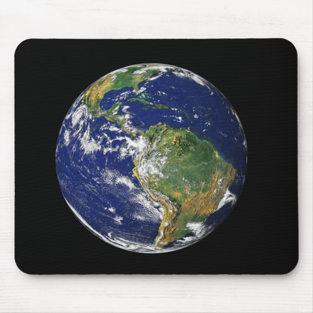 Tapis De Souris Terre entière montrant l'Amérique du Sud (Devant)