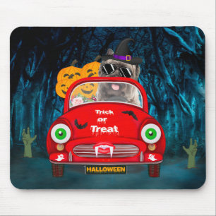 Tapis De Souris Terrier Cairn Conduisant une Voiture Épouvantable