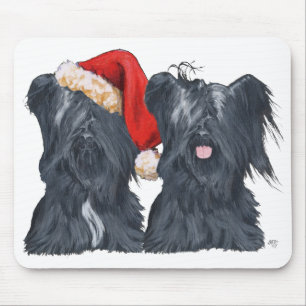 Tapis De Souris Térrier Skye Père Noël
