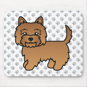 Tapis De Souris Tervueren Cairn Terrier Chien de Dessin Animé Mign