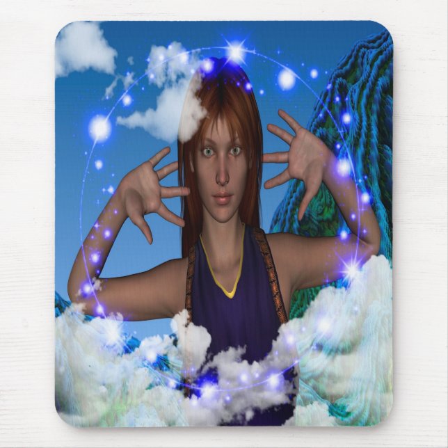 Tapis De Souris Tête dans les nuages (Devant)