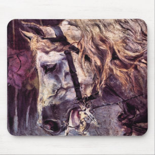 Tapis De Souris Tête de cheval par Giovanni Boldini, Art ancien