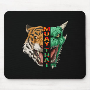 Tapis De Souris Tête de dragon et de tigre - Cadeau Muay Thai et k