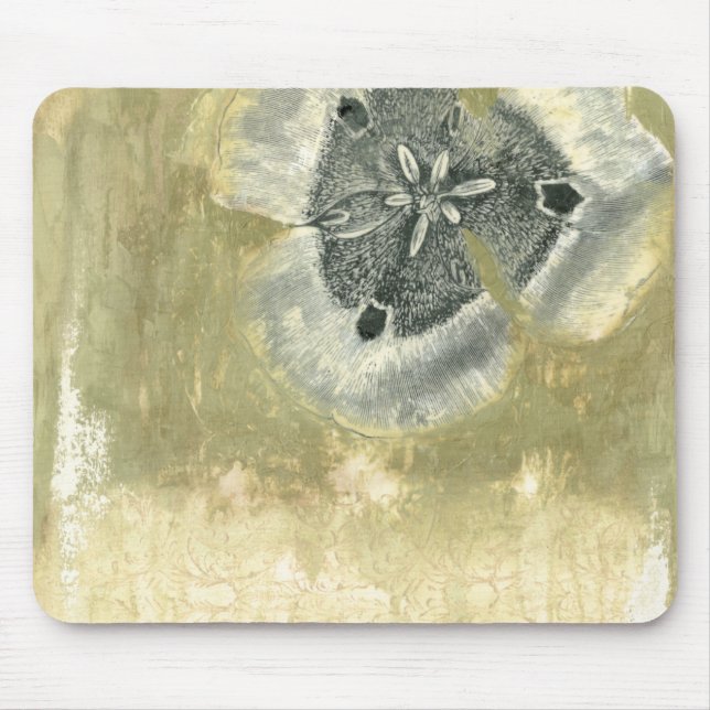 Tapis De Souris Tête de fleurs Abstraite de texture laquée (Devant)