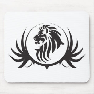 Tapis De Souris Tête des Lions noirs