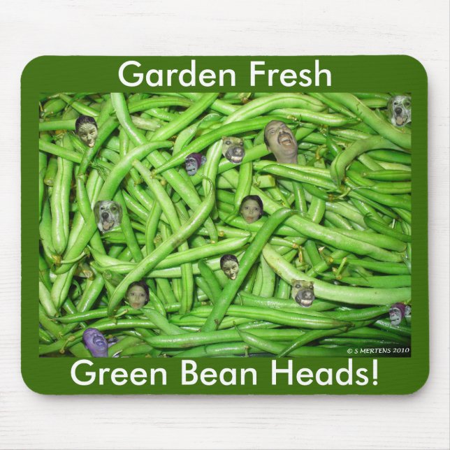 Tapis De Souris Têtes de haricots verts ! (Devant)