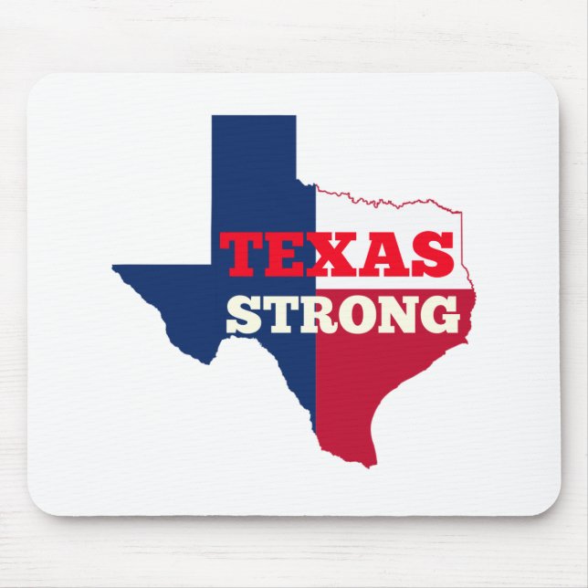Tapis De Souris Texas de rouge, blanc et bleu le "fort " (Devant)