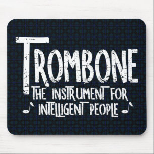 Tapis De Souris Texte brut Trombone intelligent