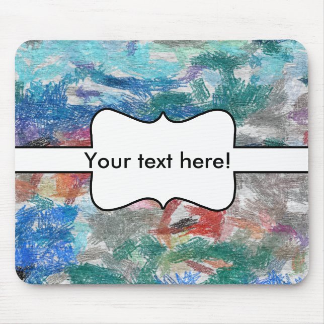 Tapis De Souris Texture de crayons (Devant)
