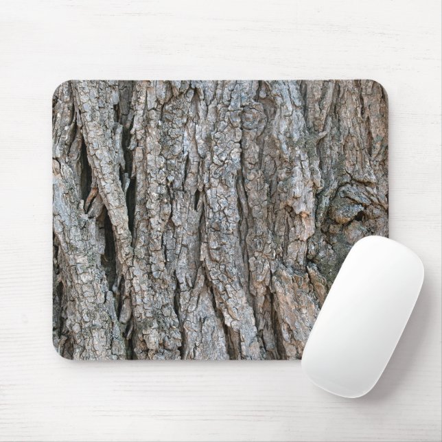 Tapis De Souris Texture de l'écorce d'arbre (Avec souris)