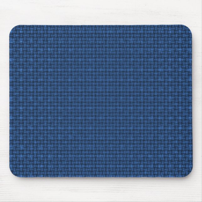 Tapis De Souris Texture en tissu bleu (Devant)