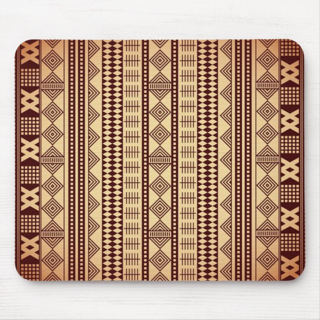 Tapis De Souris Texture ethnique Brown (Devant)