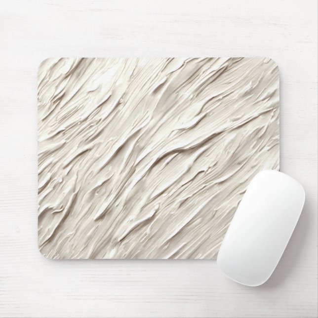Tapis De Souris Texture ivoire Abstraite (Avec souris)