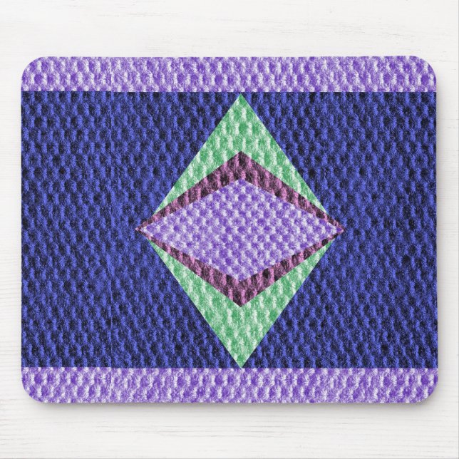 Tapis De Souris Texture multicolore crochet (Devant)