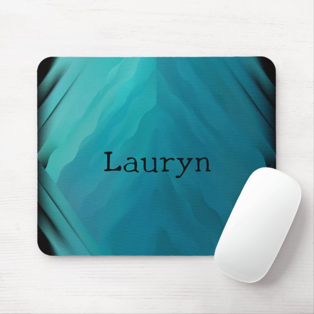 Tapis De Souris texture turquoise en verre (Avec souris)