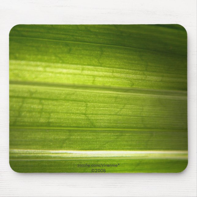 Tapis De Souris Texture verte de feuille (Devant)