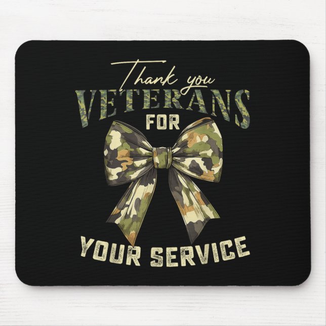 Tapis De Souris Thank You Veterans For Your Service Veterans Day  (Devant)