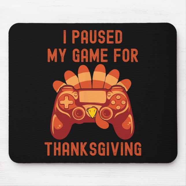 Tapis De Souris Thanksgiving Turquie contrôleur de jeu garçons (Devant)