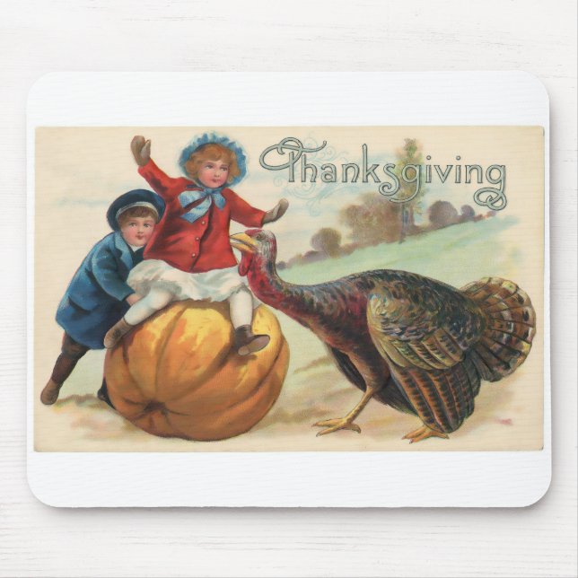 Tapis De Souris Thanksgiving vintage (Devant)