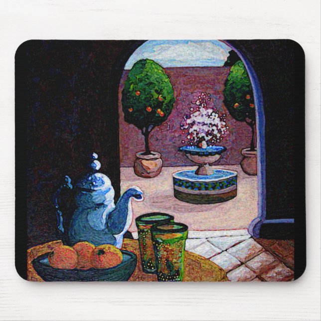 Tapis De Souris Thé à la menthe marocaine (Devant)