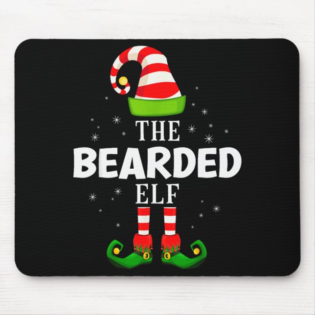 Tapis De Souris The Bearded Elf Christmas Pjs Matching Pajama  (Devant)