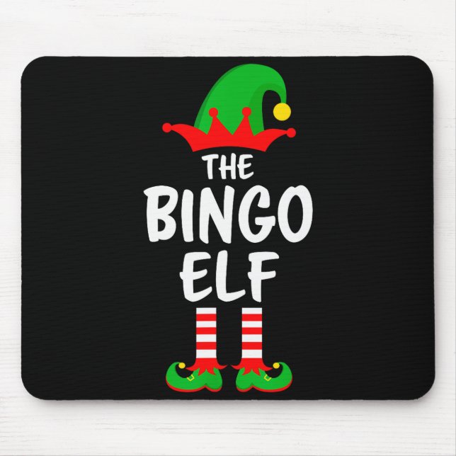 Tapis De Souris The Bingo Elf Matching Family Christmas  (Devant)