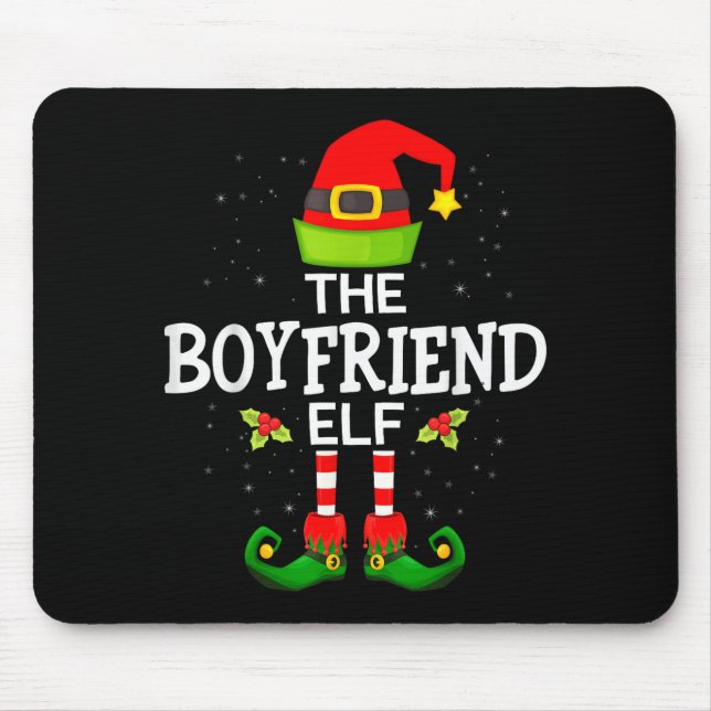 Tapis De Souris The Boyfriend Elf Christmas Family Matching Pajama (Devant)