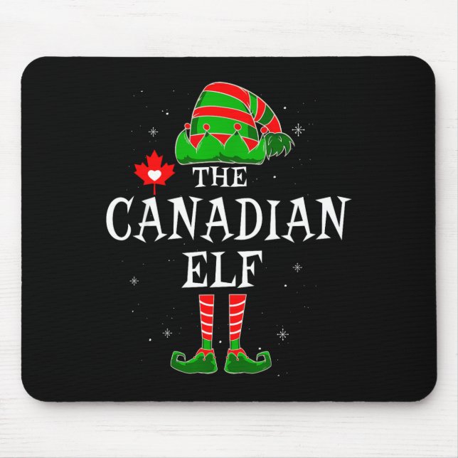 Tapis De Souris The Canadian Elf Group Matching Family Christmas C (Devant)